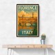 Florence Italy Travel Poster Featuring Ponte Vecchio Poster Wall Art Florence Italy Travel Poster Featuring Ponte Vecchio Poster Wall Art