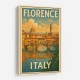 Florence Italy Travel Poster Featuring Ponte Vecchio Poster Wall Art Florence Italy Travel Poster Featuring Ponte Vecchio Poster Wall Art