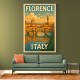 Florence Italy Travel Poster Featuring Ponte Vecchio Poster Wall Art Florence Italy Travel Poster Featuring Ponte Vecchio Poster Wall Art