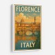 Florence Italy Travel Poster Featuring Ponte Vecchio Poster Wall Art Florence Italy Travel Poster Featuring Ponte Vecchio Poster Wall Art