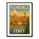 Florence Italy Travel Poster Featuring Ponte Vecchio Poster Wall Art Florence Italy Travel Poster Featuring Ponte Vecchio Poster Wall Art