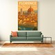 Florence Italy Travel Poster Wall Art