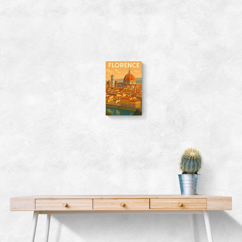 Florence Italy Travel Poster Wall Art
