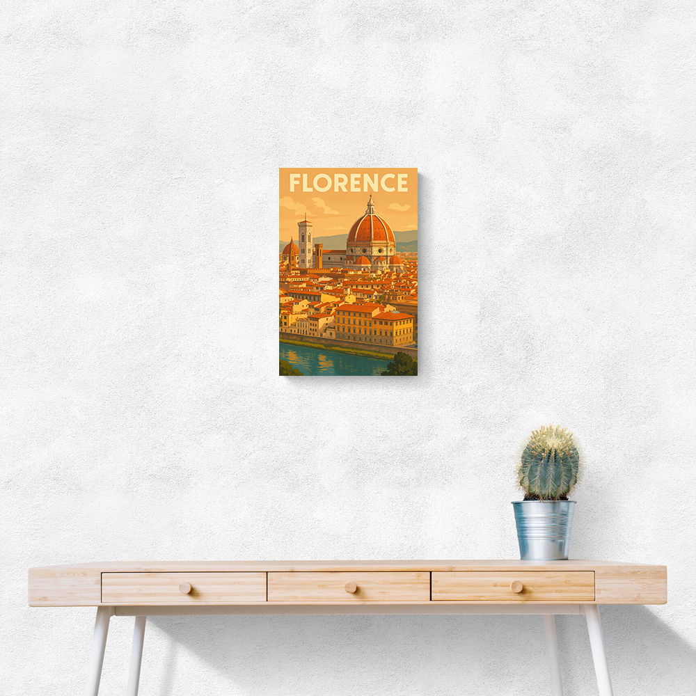 Florence Italy Travel Poster Wall Art