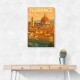 Florence Italy Travel Poster Wall Art