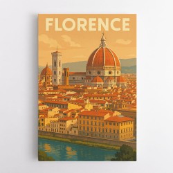 Florence Italy Travel Poster Wall Art