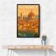 Florence Italy Travel Poster Wall Art