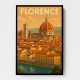 Florence Italy Travel Poster Wall Art
