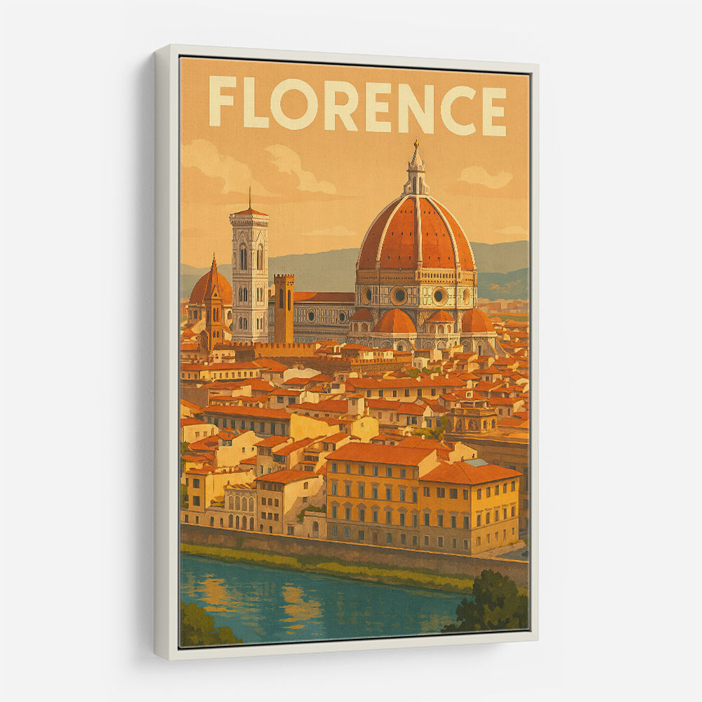 Florence Italy Travel Poster Wall Art
