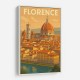 Florence Italy Travel Poster Wall Art