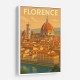 Florence Italy Travel Poster Wall Art