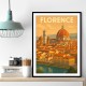 Florence Italy Travel Poster Wall Art