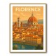 Florence Italy Travel Poster Wall Art