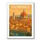 Florence Italy Travel Poster Wall Art