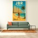 JBR Dubai Travel Poster Wall Art