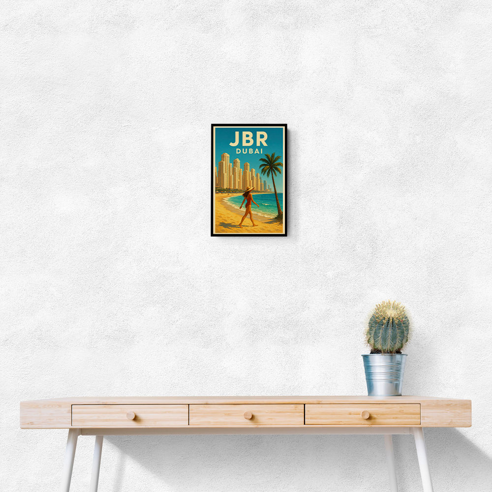 JBR Dubai Travel Poster Wall Art