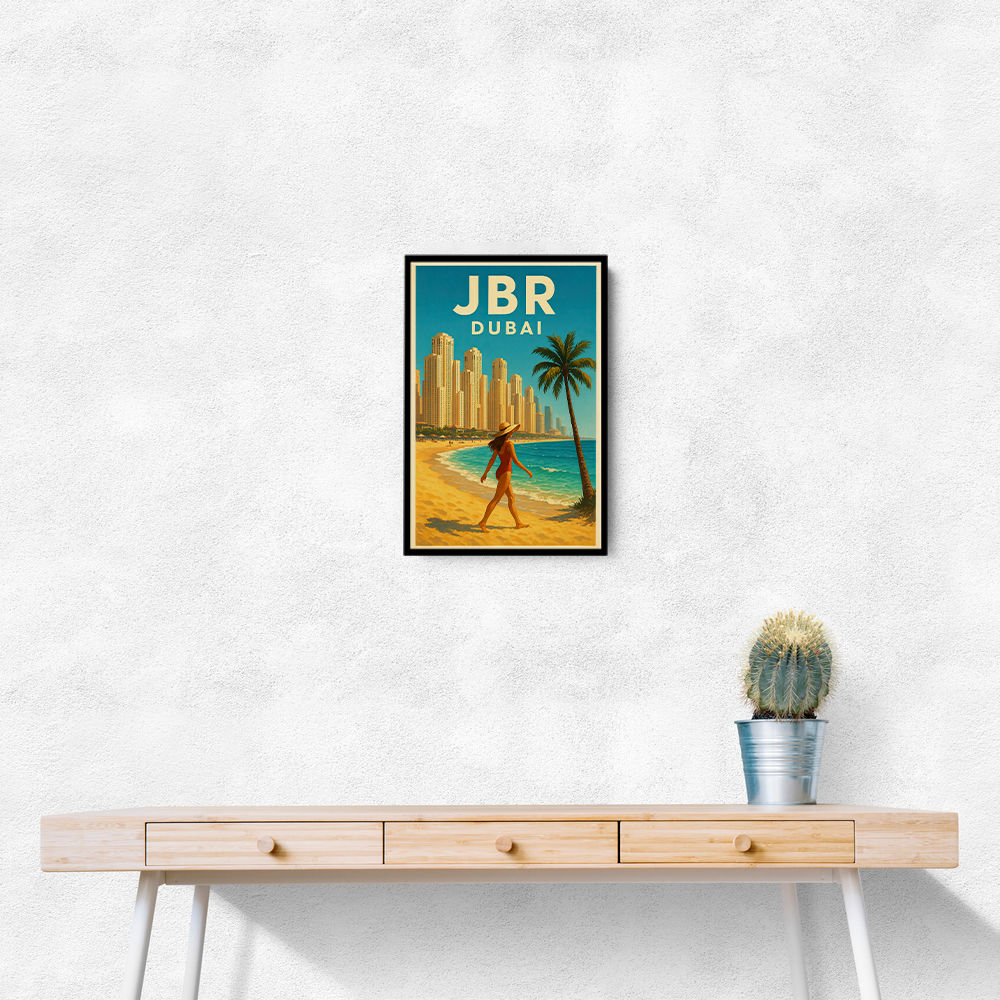 JBR Dubai Travel Poster Wall Art