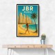 JBR Dubai Travel Poster Wall Art