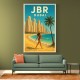 JBR Dubai Travel Poster Wall Art