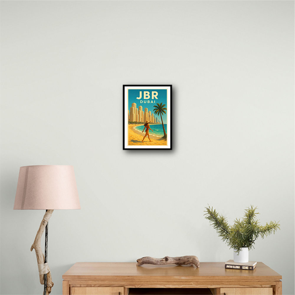 JBR Dubai Travel Poster Wall Art