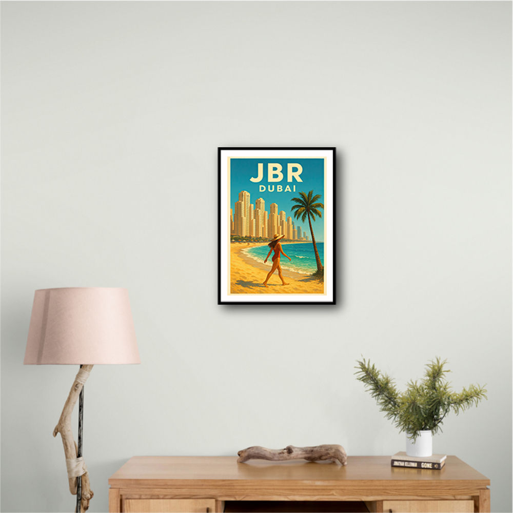 JBR Dubai Travel Poster Wall Art