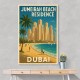 Jumeriah Beach Residence Travel Poster 1 Wall Art
