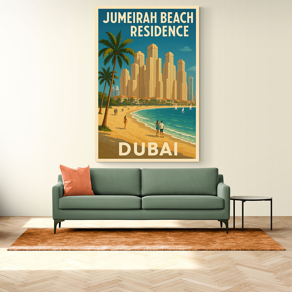 Jumeriah Beach Residence Travel Poster 1 Wall Art