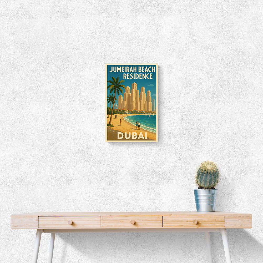 Jumeriah Beach Residence Travel Poster 1 Wall Art