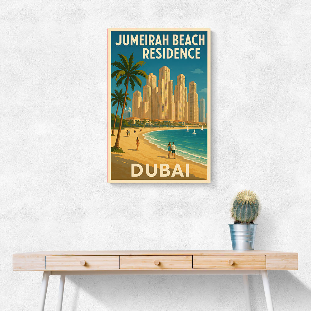 Jumeriah Beach Residence Travel Poster 1 Wall Art
