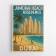 Jumeriah Beach Residence Travel Poster 1 Wall Art