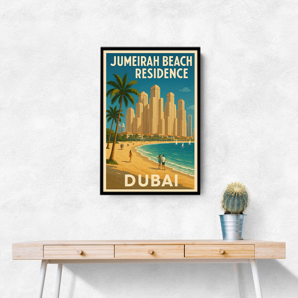 Jumeriah Beach Residence Travel Poster 1 Wall Art
