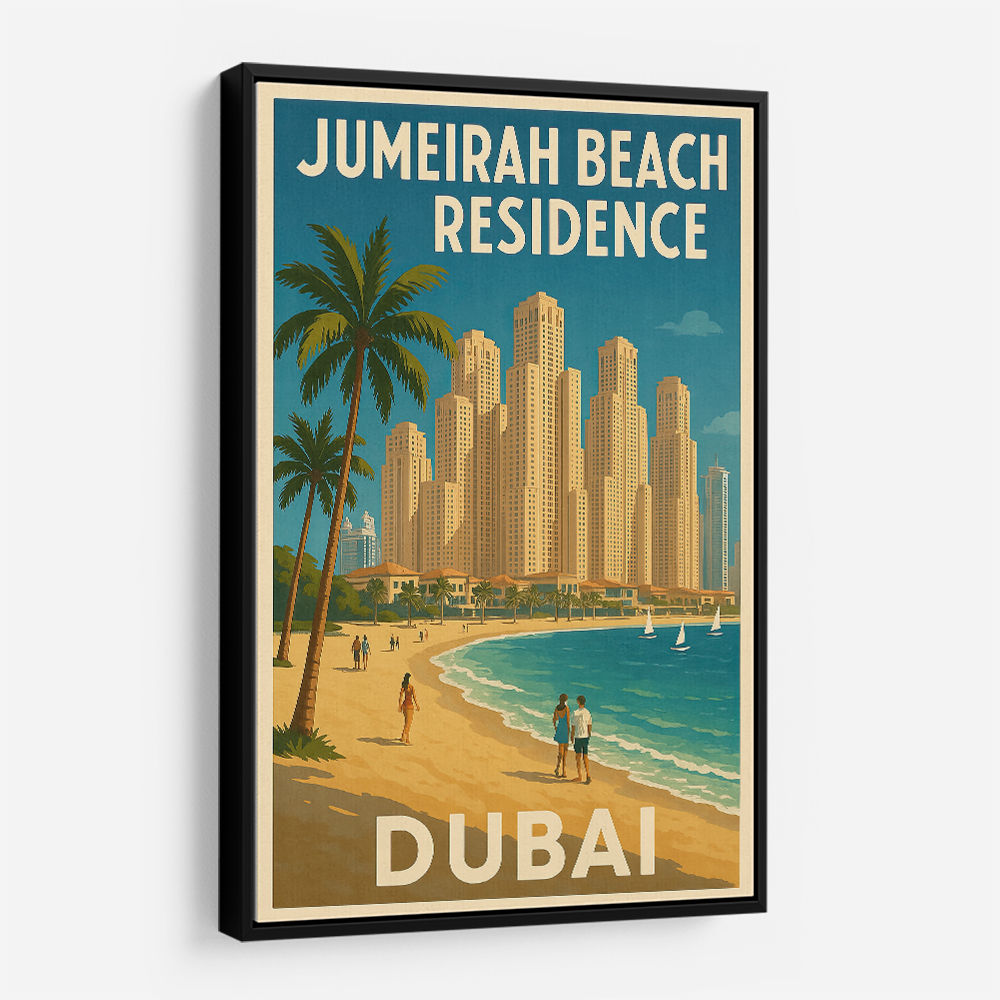 Jumeriah Beach Residence Travel Poster 1 Wall Art