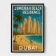 Jumeriah Beach Residence Travel Poster 1 Wall Art
