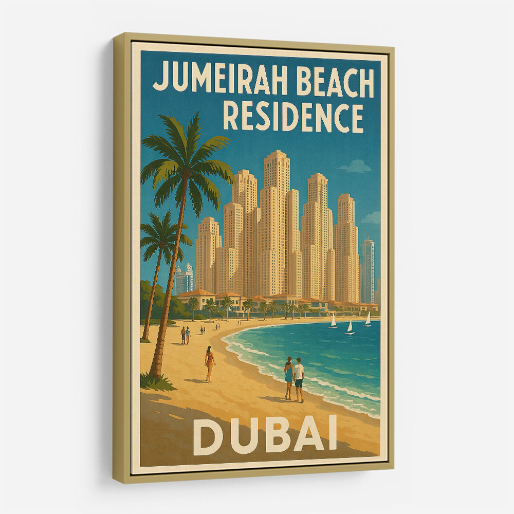 Jumeriah Beach Residence Travel Poster 1 Wall Art