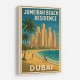 Jumeriah Beach Residence Travel Poster 1 Wall Art
