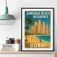 Jumeriah Beach Residence Travel Poster 1 Wall Art