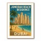 Jumeriah Beach Residence Travel Poster 1 Wall Art