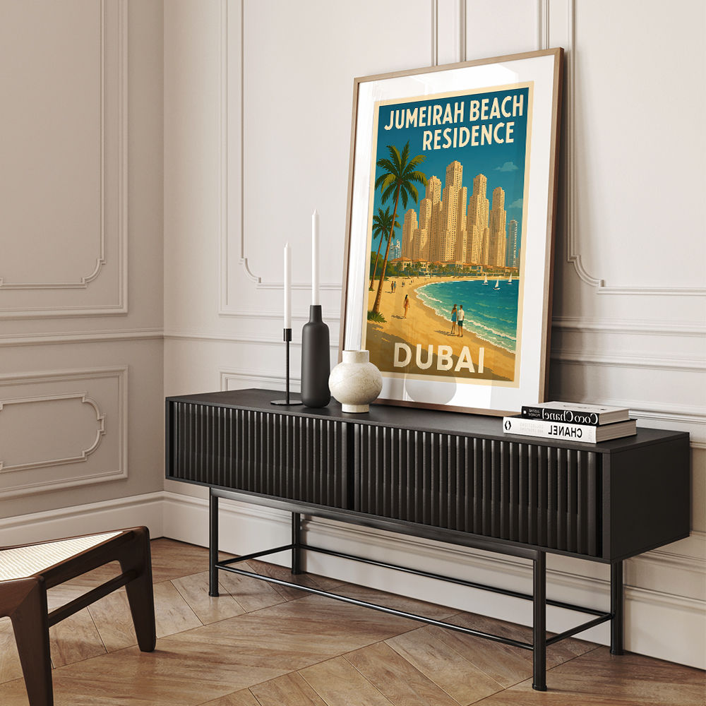 Jumeriah Beach Residence Travel Poster 1 Wall Art