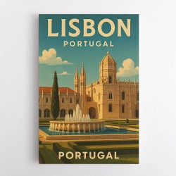 Lisbon Travel Poster 3 Wall Art