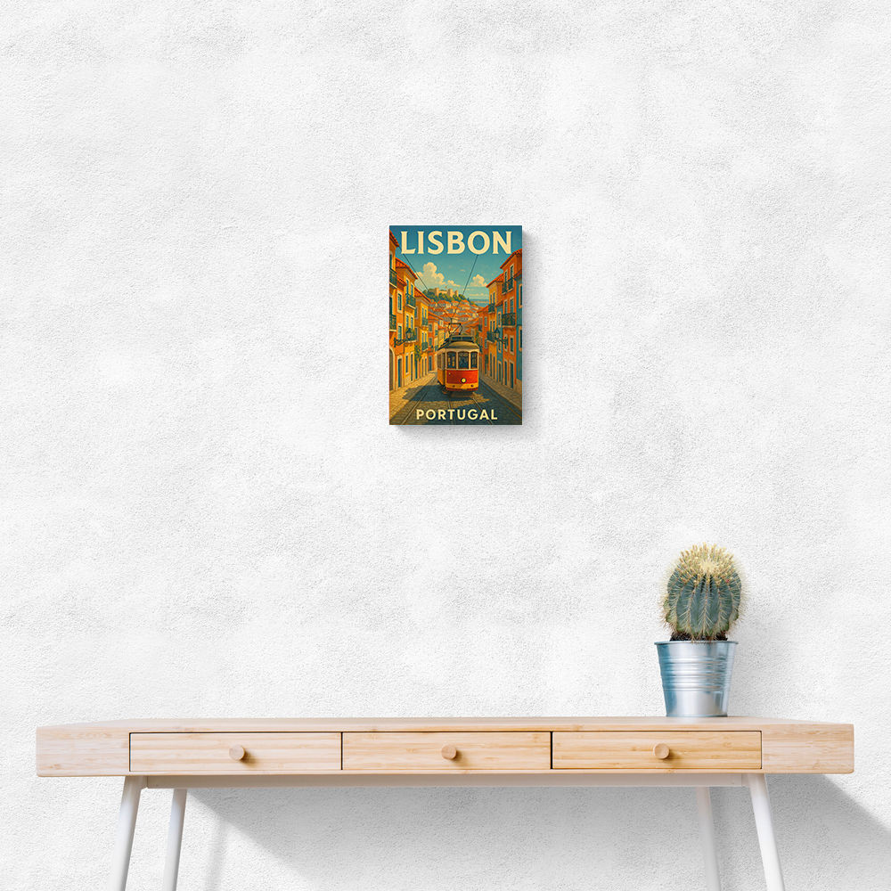 Lisbon Travel Poster Wall Art