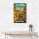 Lisbon Travel Poster Wall Art