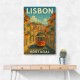 Lisbon Travel Poster Wall Art