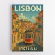 Lisbon Travel Poster Wall Art