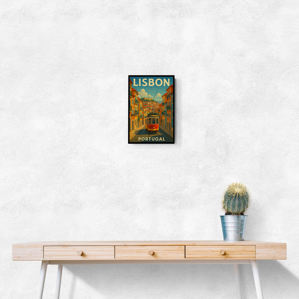 Lisbon Travel Poster Wall Art