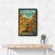 Lisbon Travel Poster Wall Art