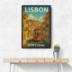 Lisbon Travel Poster Wall Art