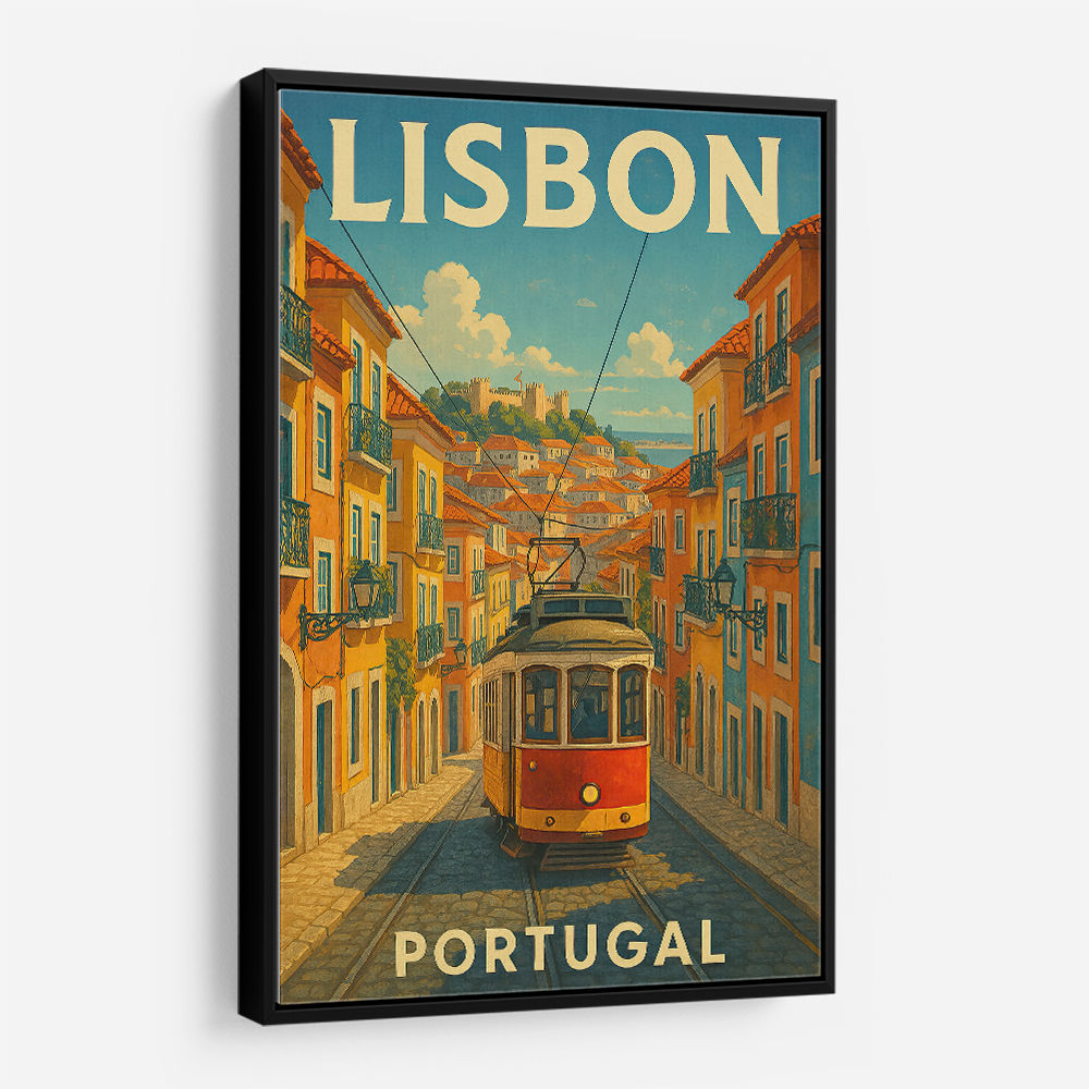 Lisbon Travel Poster Wall Art