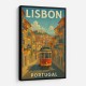 Lisbon Travel Poster Wall Art