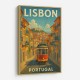 Lisbon Travel Poster Wall Art