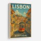 Lisbon Travel Poster Wall Art